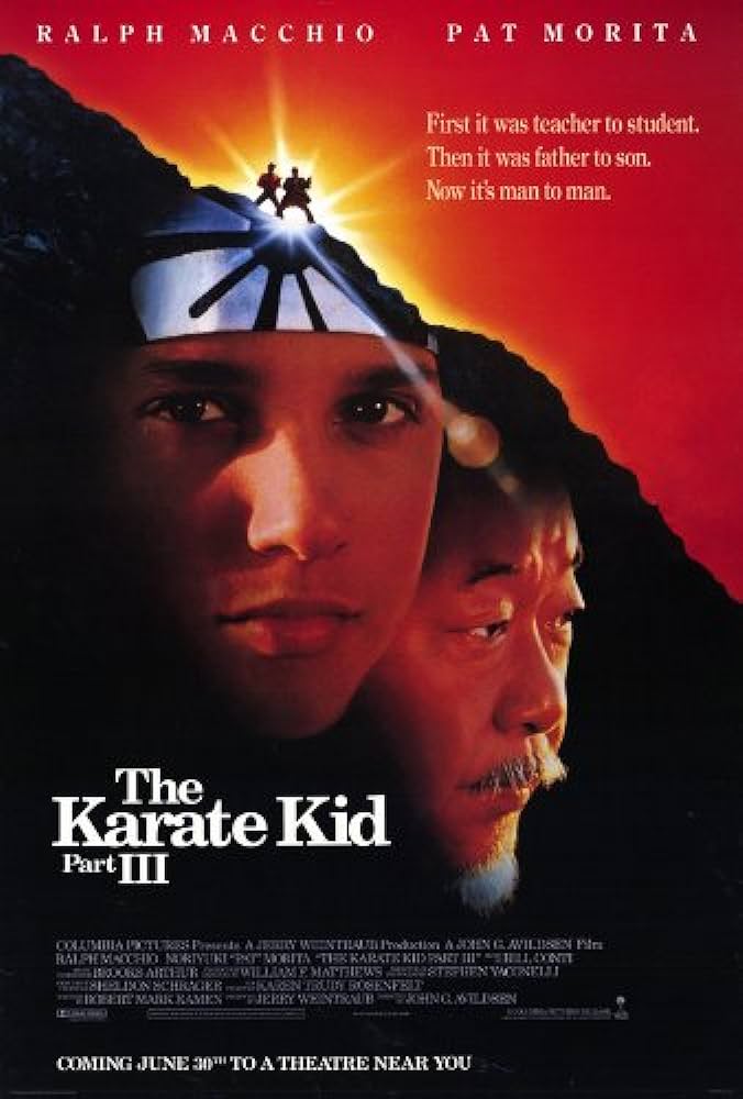 A movie poster of the film Karate Kid Three