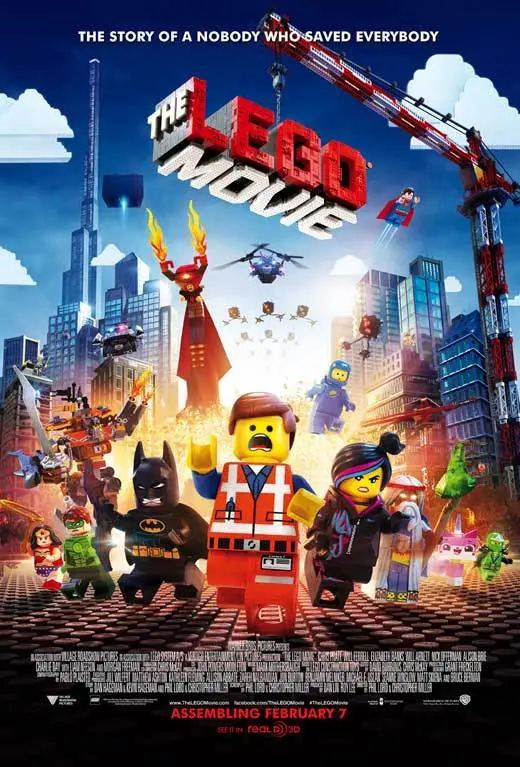 A movie poster of the film Lego Movie