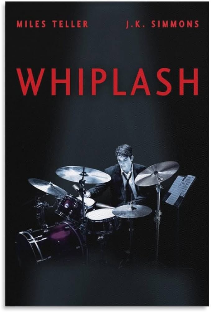 A movie poster of the film Whiplash